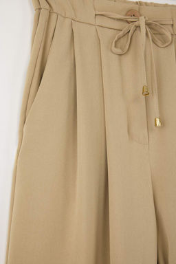 Ac?k Haki Salvar/Harem Bagc?kl? Pantolon TWOSS25PL00126