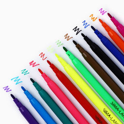 Цена за 2 шт. Фломастеры 12 цветов в коробке «Букибяки»