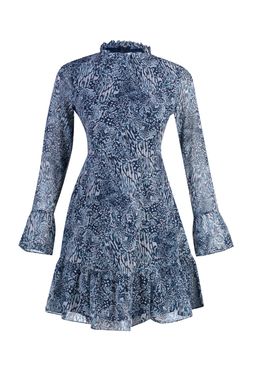 TRENDYOLMILLA Siyah Dik Yaka Dokuma Elbise TCLAW19LJ0076  фото 12