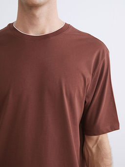 Bisiklet Yaka Penye Erkek Ti??rt