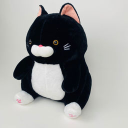 Мягкая игрушка Толстый кот черный 40 см