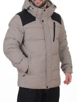 D6263 GRAY/BEIGE Куртка мужская зимняя (200 гр. холлофайбер)