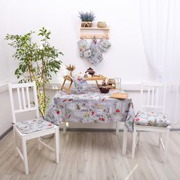 Сидушка на стул с завязками Радушная хозяйка 40х40, бязь, Чили