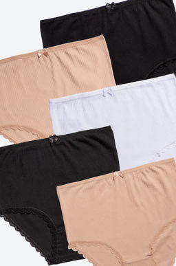 Женские трусы-слипы в рубчик 5 шт. Nicoletta  фото 2