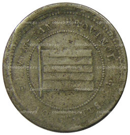 Монета 10 центов 1923 года Китай  провинция Юньнань
