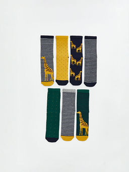 Desenli Erkek ?ocuk Soket ?orap 7li