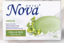 Мыло Туалетное "Royal Nova" 100гр Оливковый заряд в коробочке