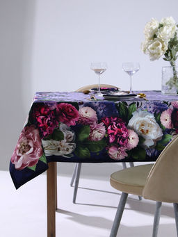 Набор кухонный «Этель. Цветочный этюд»: скатерть 180×150 см, салфетки 40×40 см-8 шт., 100% хлопок