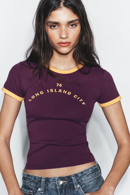 CAMISETA TEXTO / Vino - Zara фото 2