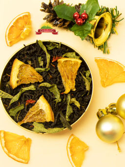 Черный ароматизированный чай GRUNBERG LITE  Мандариновая роща   фото 7