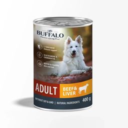 Mr.Buffalo кон. ADULT 400г (говядина и печень) д/собак, B403