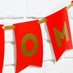 Гирлянда на ленте с тиснением «С Новым Годом!», красный цвет, дл. 160 см