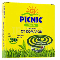 PICNIC FAMILY от комаров спираль (10шт)