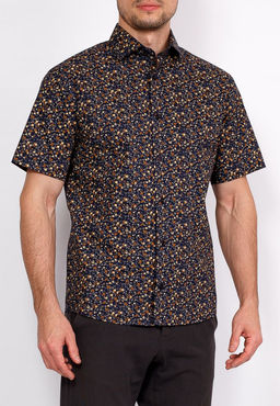 Сорочка мужская короткий рукав GREG 253/107/5432/KZS STRETCH  фото 6