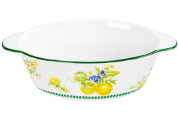 Жюльенница-кокотница 250 мл 16*10*8 см Лимоны с крышкой, NEW BONE CHINA - Elan gallery фото 5