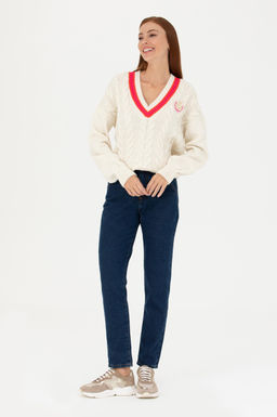 Женский кремовый свитер - U.s. polo assn фото 18