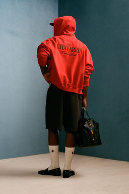 SUDADERA RELAXED FIT CAPUCHA WILLY CHAVARRIA X ZARA / Rojo фото 3