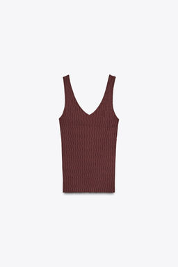 TEXTURED KNIT TOP - Zara фото 5