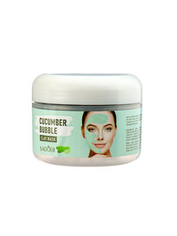 Пузырьковая зеленая маска для лица, кислородная с огурцом, глубокое очищение и увлажнение, 100 г