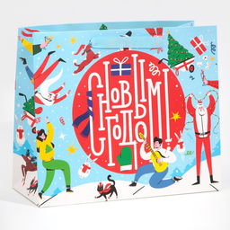 Пакет ламинированный горизонтальный Веселье, ML 27 23 11,5 см