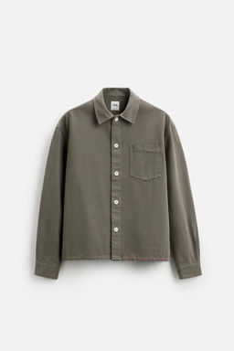 BOXY FIT DENIM OVERSHIRT - Zara фото 5