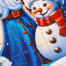 Пазл для детей магнитный деревянный Новый год! Дед Мороз, 21?15 см, 35 элементов - Лесная мастерская фото 5