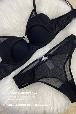 0047-NB ЧЕРНЫЙ КОМПЛЕКТ БЕЛЬЯ