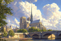 ФРЕЯ Пазл 1500 элемент. PZL-1500/43 Нотр-Дам над Сеной