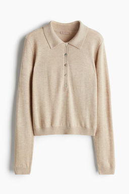 Cashmere-blend polo shirt - H&m фото 4