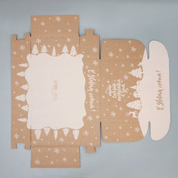 Коробка сборная Снежный город, бурый, 27 х 21 х 9 см - Дарите счастье фото 8