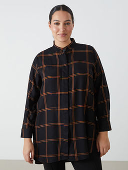 Hakim Yaka Ekose Kad?n G?mlek Tunik