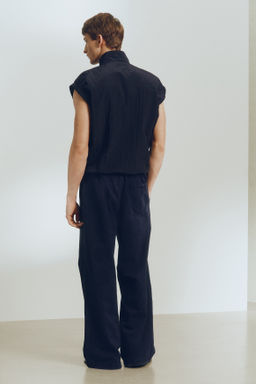 Pantal?n en mezcla de lino Loose Fit - H&m фото 7