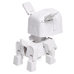 Робот-часы Щенок, трансформируется в будильник, работает от батареек, цвет белый - IQ BOT фото 4
