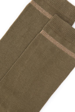 Женские носки цвета хаки Неожиданная скидка в корзине - U.s. polo assn фото 2