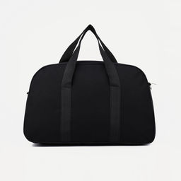 Сумка дорожная на молнии, наружный карман, длинный ремень, цвет чёрный - Simaland фото 3