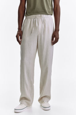 Pantal?n en mezcla de lino Relaxed Fit - H&m фото 8