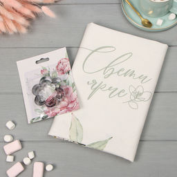 Набор Tenderness: полотенце 40?73 см, саржа 190 г/м?, формочки для печенья