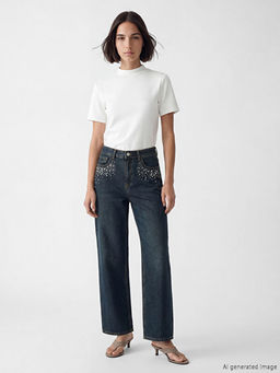 Ta?l? Wideleg Kad?n Jean Pantolon