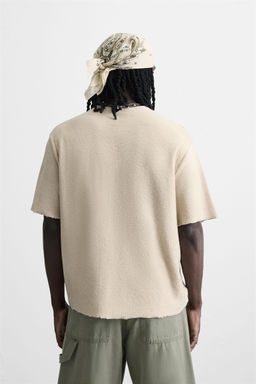 SPRAY PRINT KNIT T-SHIRT - Zara фото 3