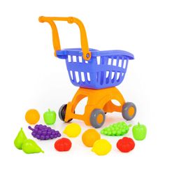 Тележка для маркета Мини + набор продуктов №15 (12 элементов) (в сеточке) - Полесье фото 8