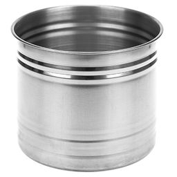 Банка для сыпучих продуктов из нержавеющей стали 1,1л, д12,5см, h10,5см, крышка пластмассовая с пароотводом, в коробке (Китай) - Домашняя мода фото 2