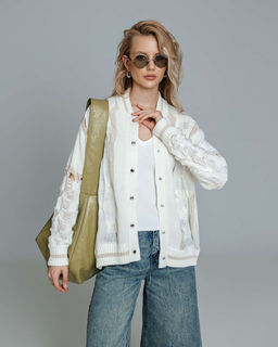 Кардиган вязаный с ажурным узором на кнопках KAR001 - Sahar art lab фото 9