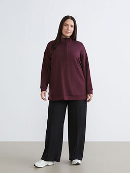 Dik Yaka Kad?n Sweatshirt Tunik