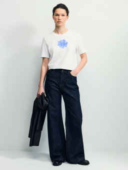 Футболка из хлопка с принтом / Zarina фото 2