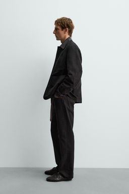 LEATHER COMBINATION JACKET AARON LEVINE X ZARA  фото 4