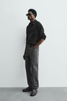 RELAXED STRAIGHT-LEG JEANS - Zara фото 4
