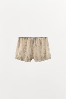 SHORTS BOMBACHO ENCAJE / Crudo - Zara фото 13