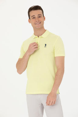 Мужская светло-желтая базовая футболка - U.s. polo assn фото 8