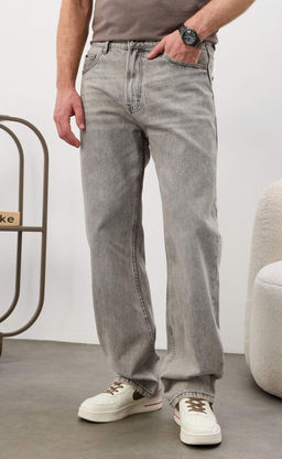 Джинсы Fine Joyce F611-0162R светло-серый хлопок  фото 10