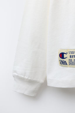 CHAMPION ® X ZARA PATCH T-SHIRT  фото 4